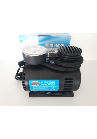 Autokit  Saatli 12 V 250 Psı 250psi Mini Hava Kompresörü
