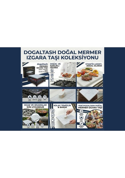 Mermer Izgara Taşı 35x35x3cm