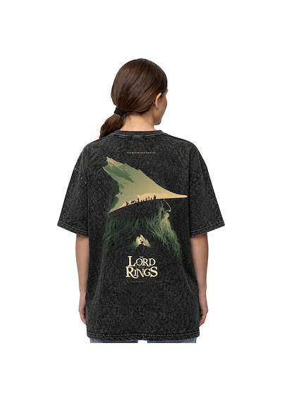 Tasarım Yüzüklerin Efendisi Gandalf Film Sırt Baskılı Unisex Over Siyah