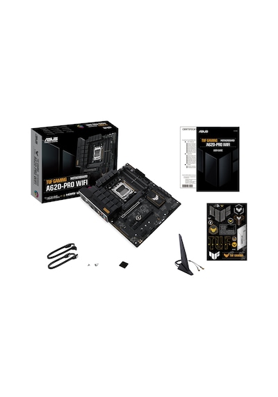 Asus TUF Gaming A620-Pro Wifi 6400 MHz (OC) RGB M.2 WiFi AM5 ATX DDR5 Anakart