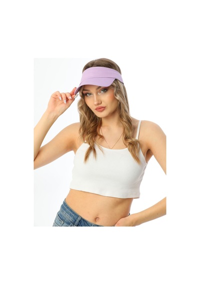 Uv Koruyuculu Unisex Siperlikli Lia Şapka Lila
