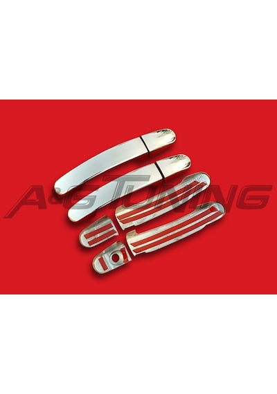 Ford Focus 2 Krom Kapı Kolu Tk 2008-2011 4 Kapı Paslanmaz Çelik N11.461