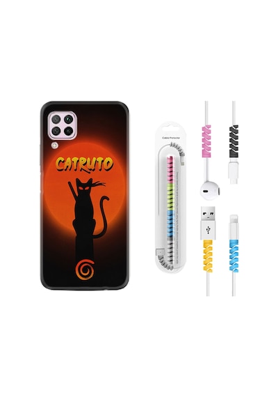 Huawei P40 Lite Kılıf Kablo Koruyuculu Catrudo 1679