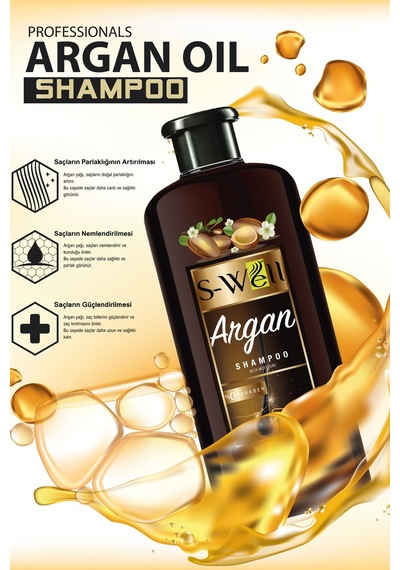 S-Well Argan Yağı Saç Bakım Şampuanı 500 ML
