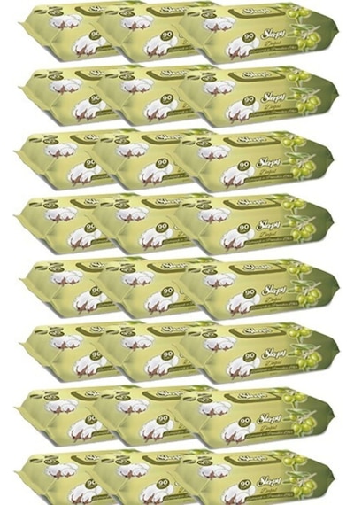Sleepy Islak Mendil Zeytinyağlı 90 Lı X 24 (Toplam 2160 Adet Mendil)