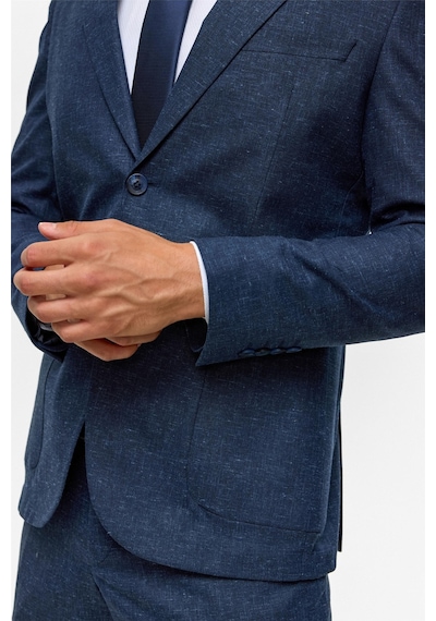 Süvari Lacivert Slim Desenli Mono Yaka 6 Drop Takım Elbise-38749 Lacivert Süvari Lacivert Slim Desenli Mono Yaka 6 Drop Takım Elbise-38749 Lacivert