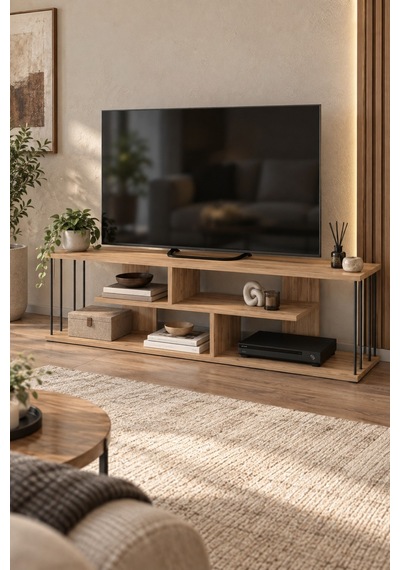 Sulorahome Ceviz Desenli 140 Cm Tv Ünitesi Ve Raf Sistemli Televizyon Sehpası Açık Ceviz Sulorahome Ceviz Desenli 140 Cm Tv Ünitesi Ve Raf Sistemli Televizyon Sehpası Açık Ceviz