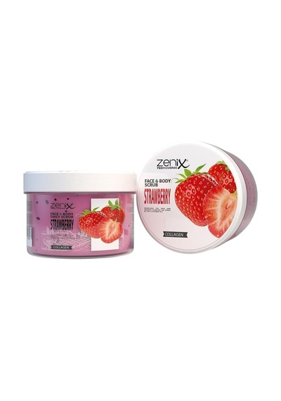 Professional Çilek Özlü Yüz Ve Vücut Peelingi, Kolajenli, 275 Ml