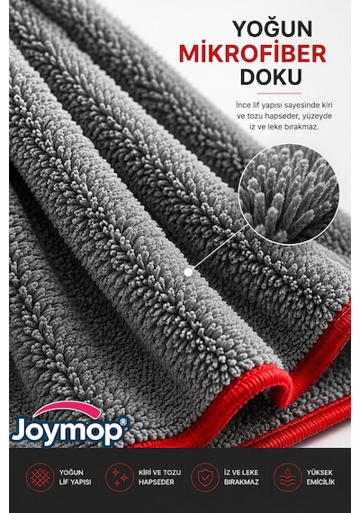Mega Boy Mikrofiber Mop Ucu Yedek Paspas Bezi Süper Emici Geniş Yüzey Temizlik Mopu