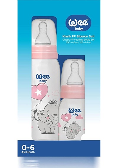 281 Wee Baby 125+250 2'li Pp Biberon Pembe 2 Adet