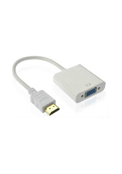 Hdmi To Vga Kablosu Çevirici Dönüştürücü Adaptör Monitör 4547P