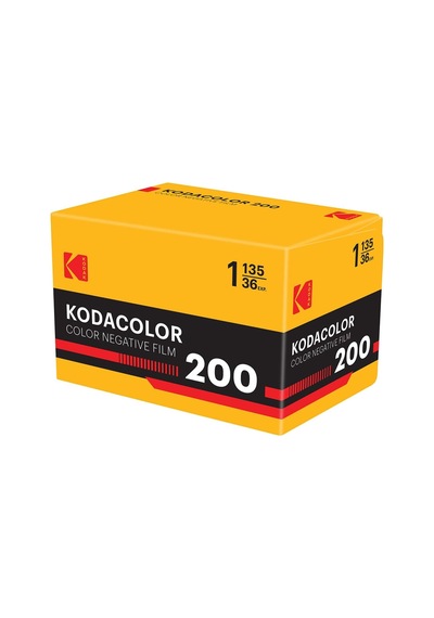Lexroo Kodak Kodacolor 200 35mm 135 Renkli Analog Film Iso 200, 36 Pozlama, C-41 1928s Standart