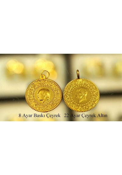 8 Ayar Çeyrek Altın Benzeri Takı Altını