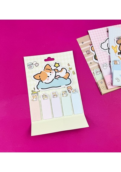 Sevimli Köpek Tasarımlı Post-it