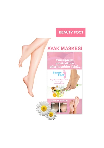 Beauty Foot Papatya ve Meyve Özlü Yenileyici Ayak Maskesi