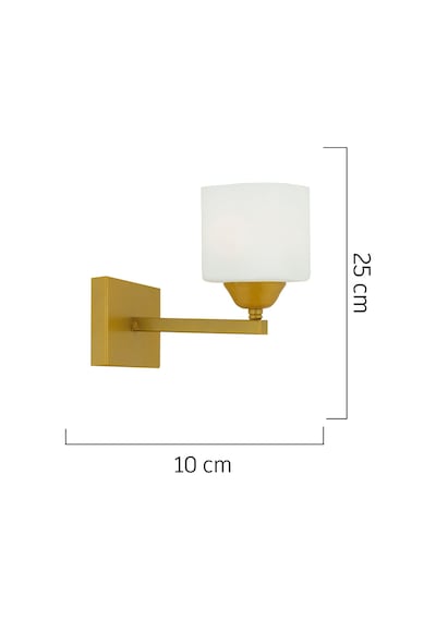 Minel Gold Duvar Lambası Yatak Odası-Yatak Başı-Banyo İçin Modern Beyaz