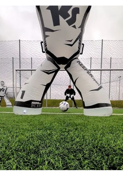 Keepersport Keeperdummy Pro Şişirilebilir Kaleci Antrenman Ekipmanı Siyah Çok Renkli