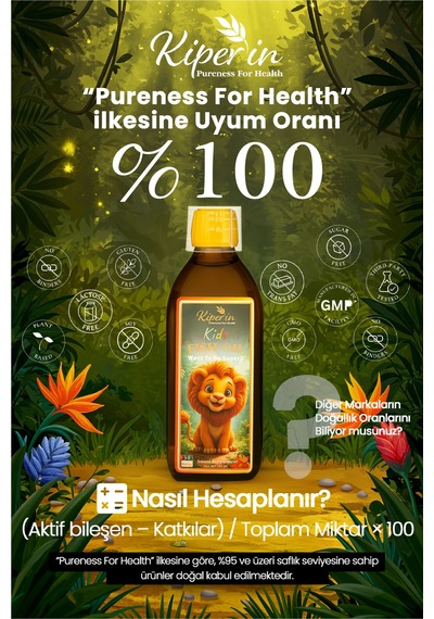 Kiperin Kids Fish Oil Çocuk Özel Yüksek Balık Yağı: 1800, Omega 3:1206mg, Epa:180mg, Dha:900mg 150ml