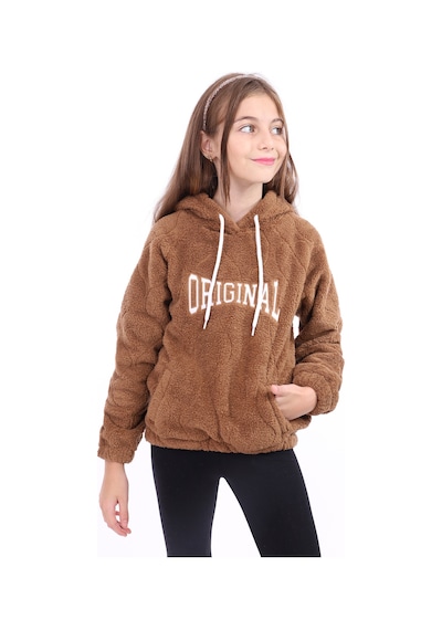 Toontoy Kız Çocuk Nakışlı Sweatshirt Gri