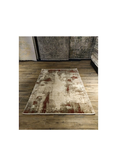 Woven Modern 03c Bej-kahve-bordo Halı Çok Renkli