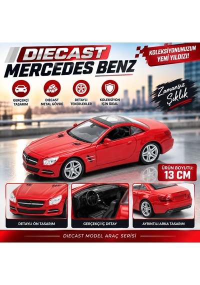 43662 Dıecast Mercedes Benz Sl550