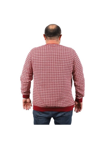 Starbattal Büyük Beden Erkek Bisiklet Yaka Sweatshirt 22715-778