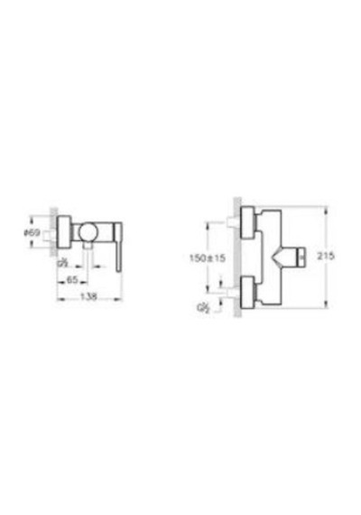Artema Mınımax Round A43529 Duş Bataryası, Krom Diğer