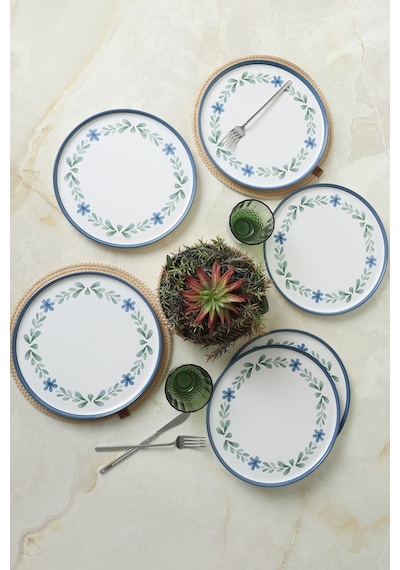 Keramika Daphne Nordic Servis Tabağı 28 Cm 6 Adet 22921 Çok Renkli