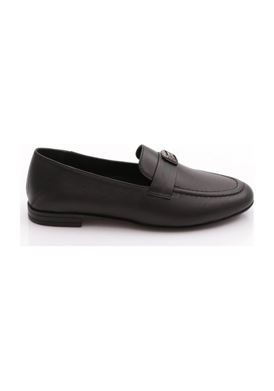 Dgn 505 Kadin Loafer Ayakkabi Siyah Napa