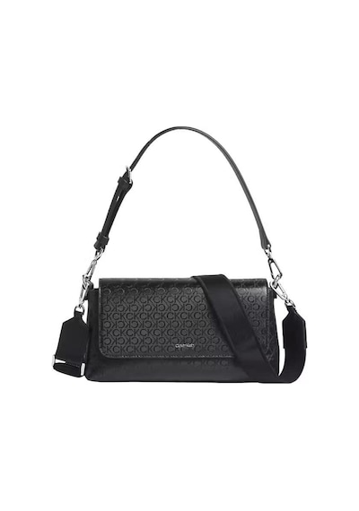 Calvin Klein Ck Must Aop Dbl Straps Conv Shou-8269 Siyah