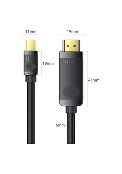4k 30hz Mini Displayport To Hdmı Dönüştürücü Kablo 1.5 Metre
