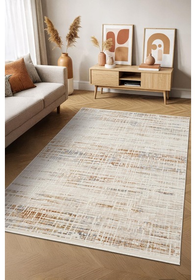 Karmen Halı İcon Ic009r Modern Desen Salon Koridor Halısı Akrilik Çok Renkli