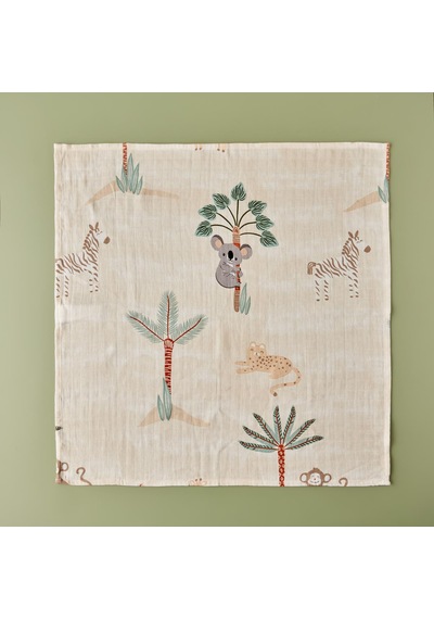 Bella Maison Pamuk Safari Müslin Örtü Seti 2'li Mix 65x65 Cm