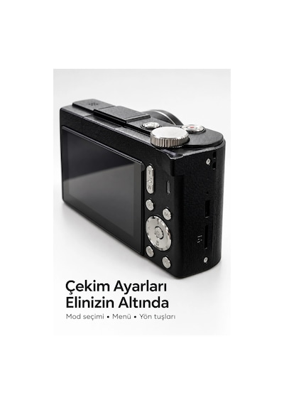 Mey İthalat Seyahat Ve Günlük Çekimler İçin Katlanabilir Ekranlı Dijital Kamera Diğer