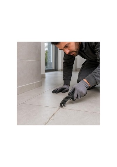 Yüzey Kazıyıcı Seti, Cam Ve Derz Kazıma İçin Ergonomik Tasarım Açık Gri