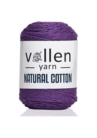 100gr/200mt Premıum Doğal Koton Amıgurumi Ve Punch Ipi,tığ Işi El Örgü Ipi,mor
