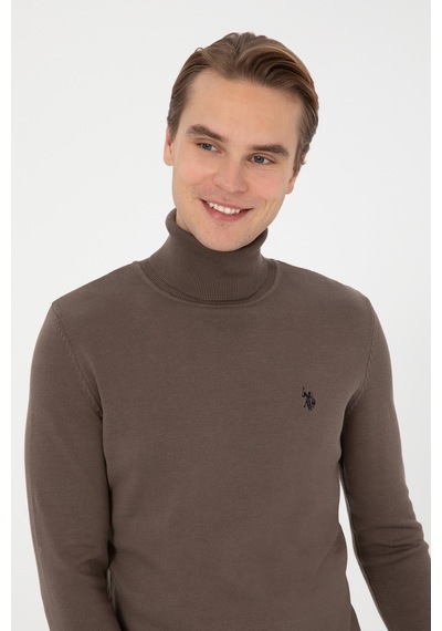 U.s. Polo Assn. Erkek Vizon Kazak /triko 50313640-vr052 Vızon