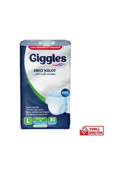 Giggles Emici Külotlu Hasta Bezi L 30'Lu