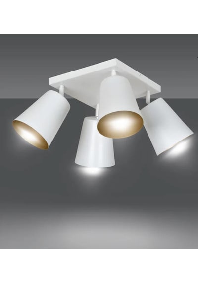 Mylights Kare Metal Hareketli Başlık Moder Spor Avize Siyah