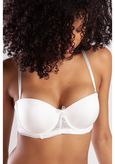 Melonika Golshan Gala Push-up Strapless Bra, Ekru Konforlu Ve Şık Sütyen, Strapless Çok Renkli