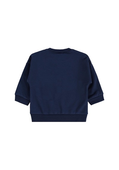 Civil Baby Tavşan Baskılı Basic 6-18 Ay Sweatshirt - Lacivert Koyu Lacivert