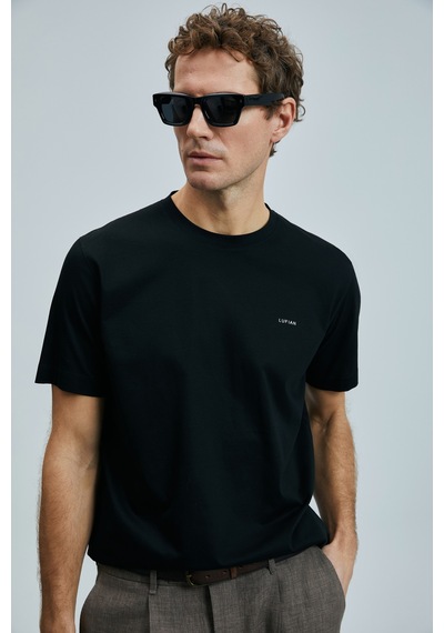 Lufian Bran Modern Grafik T- Shirt Siyah Siyah 111020262100100 Siyah