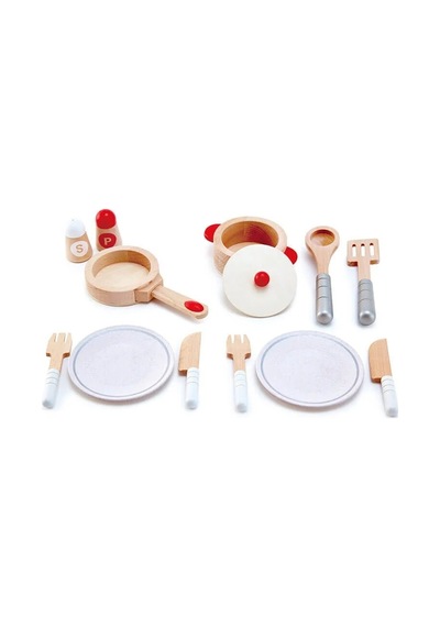 Hape Oyuncak Pişirme Ve Servis Seti Çok Renkli