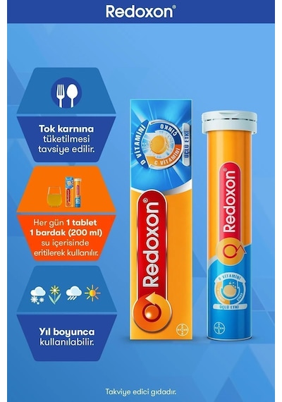Redoxon Üçlü Etki 4 x 15 Efervesan Tablet