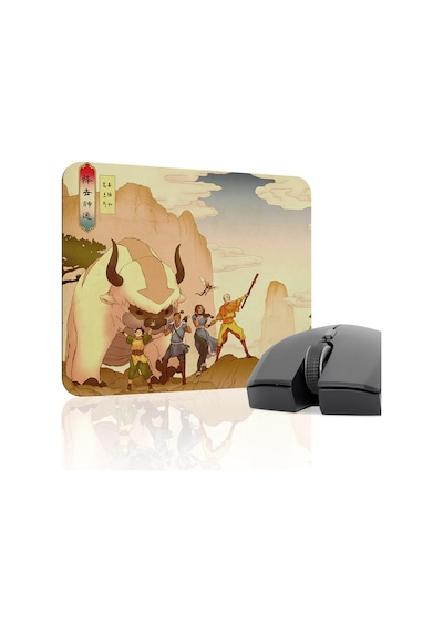 Avatar Son Hava Bükücü Dikişli Kauçuk Oyuncu Mousepad V3 - 22x18 Gaming Mouse Pad