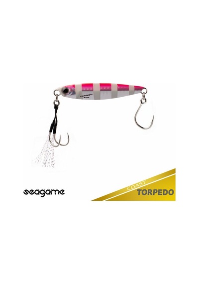 Seagame Torpedo Coast 40g 002 Pınk Zebra Glow