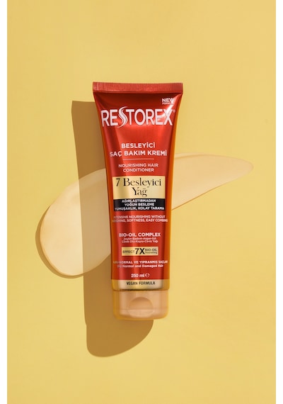 Restorex Besleyici Bakım Saç Kremi 250 Ml - 7 Besleyici Yağ Göz Alıcı Parlaklık İpeksi Yumuşaklık