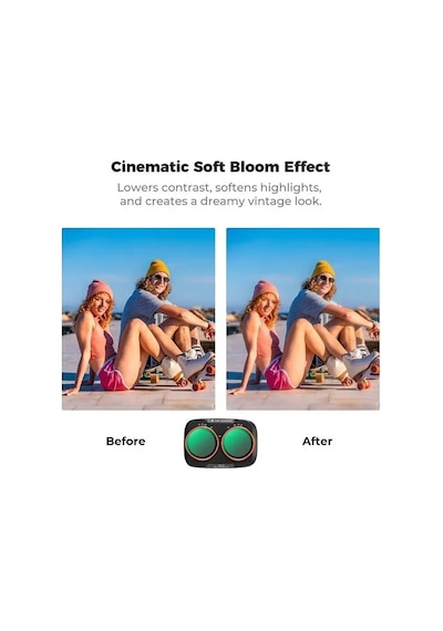 K&f Concept Dji Osmo Pocket 4p İçin Mist Vnd Filtre Nd2-32 & Black Mist 1/4