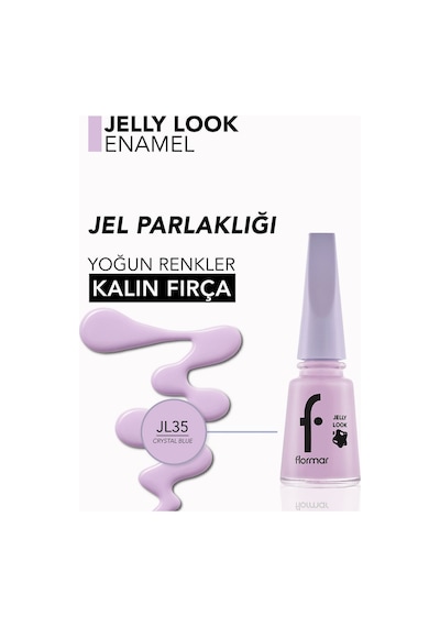 Flormar Oje - Jelly Look Nail Enamel Jl35 Crystal Blue 34000007-jl35