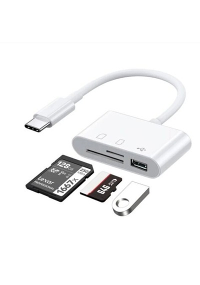 Carub Usb C Sd-tf Kart Okuyucu Veri Aktarım